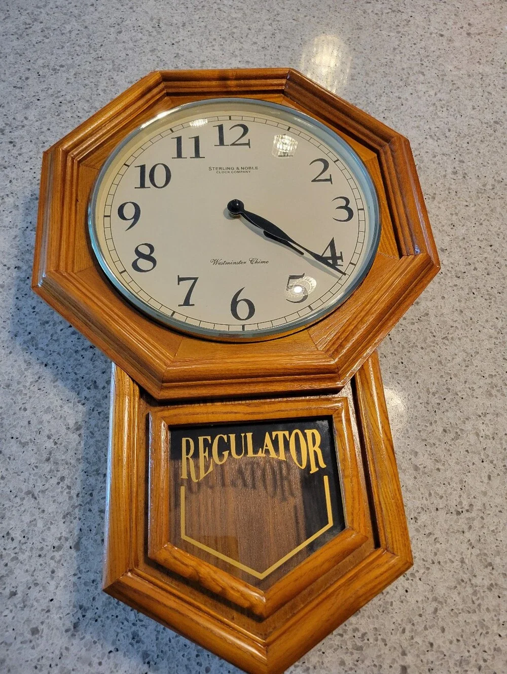 Vintage Sterling and Noble Westminster Chime Wall Clock